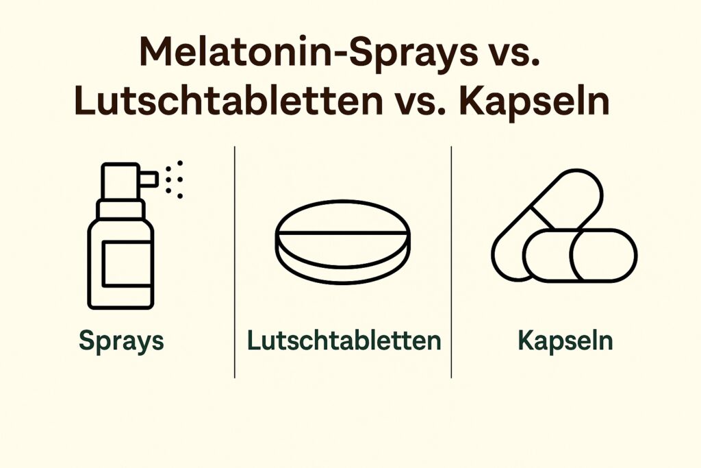 Melatonin Sprays vs. Lutschtablette vs. Kapseln